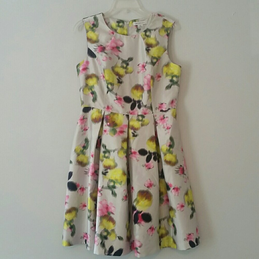 Liz Claiborne Pleated Floral Dress